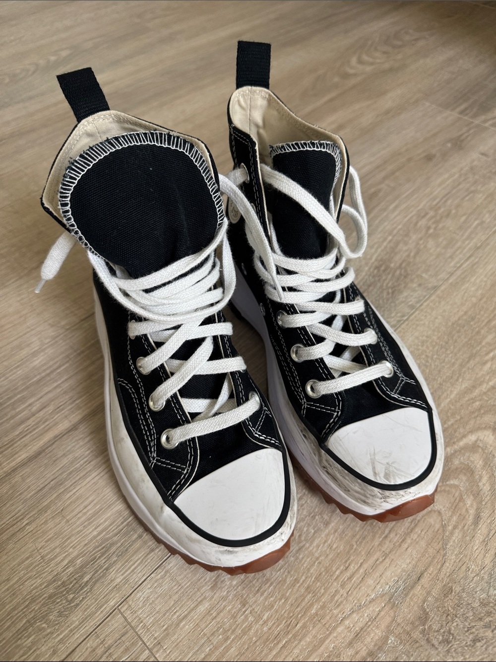 Converse Black and White High-Top Sneakers